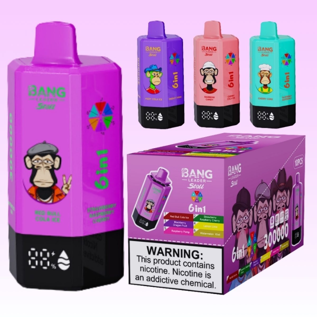 Goedkope Bang Leader 300k Puffs vape kopen | Prijs €10,44 | Bang